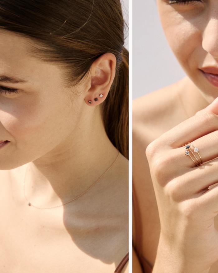 Mini Rosette Oro e Diamanti | LECARRE