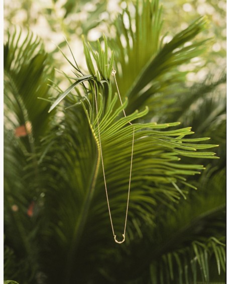 Bamboo Gold Diamond Pendant | LECARRE