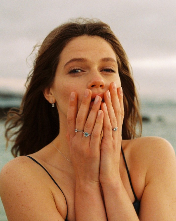 Destiny Blue Topaz Diamond Ring | LECARRE